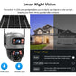 Caméra De Surveillance Solaire 4G Double Objectif 8MP