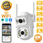 Caméra De Surveillance Wi-Fi PTZ Double Objectif 4K